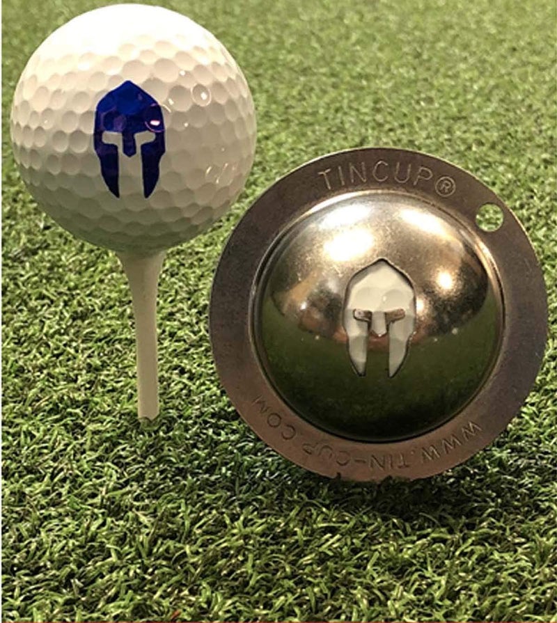 Tin Cup Golf Ball Marker Stencil - Premium Personalization Tool for Golfers - Custom Design Ball Marker - Golf Accessories Gift for Men and Women- Made in The USA (Sparta)